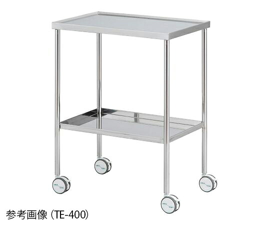 ★ポイント最大16倍★【全国配送可】-ステンレスワゴン　手摺無し　700×500×800mm ナビス（アズワン） 型番 TE-700 　JAN 4589638403699 aso 7-546-05 ●お取寄品　納期約 33営業日-【医療・研究機器】 40,376円