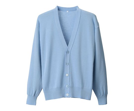 ★ポイント最大16倍★【全国配送可】-抗ピルメンズカーディガン　サックス　LL ディーフェイズ 型番 D2001 　JAN 4571249990880 aso 7-9750-04 ●お取寄品　納期約 8営業日-【医療・研究機器】