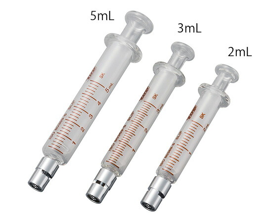 ★ポイント最大16倍★【全国配送可】-LORガラスシリンジ　スリップ　3mL　EOG滅菌済（個包装）　5本入 トップ 型番 23053 　JAN 4996404230531 aso 7-987-02 ●お取寄品　納期約 8営業日-【医療・研究機器】