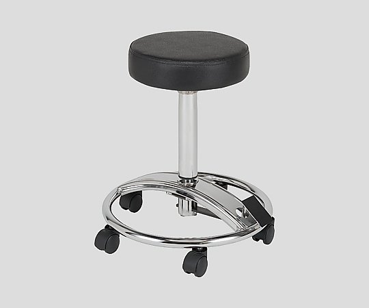 ★ポイント最大16倍★【全国配送可】-ドクターチェア［フットペダル式］ ブラック ナビス（アズワン） 型番 NVF-01B 　JAN 4560111763974 aso 8-4903-01 納期約 3営業日-【医療・研究機器】｜【文具の月島堂】店