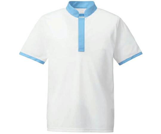 ★ポイント最大16倍★【全国配送可】-トリコットシャツ　サックス　SS KAZEN 型番 648-11 SS 　JAN 4562213039445 aso 61-9886-08 ●在庫品 納期約 7営業日-【医療・研究機器】