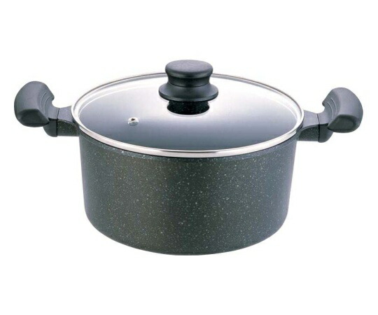 ★ポイント最大16倍★【全国配送可】-IH テフロンマーブルコート 両手鍋 20cm TKG 型番 　JAN 4905001101601 aso 62-6344-75 ●在庫品 納期約 7営業日-【医療・研究機器】
