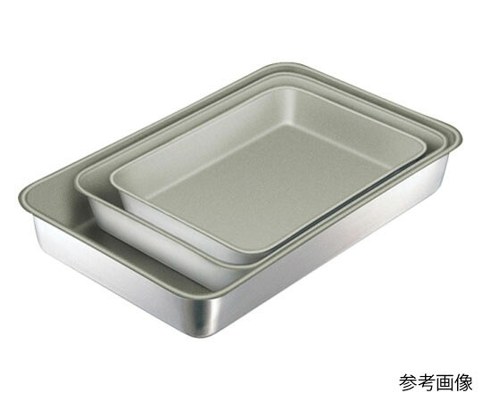★ポイント最大16倍★【全国配送可】-IKD 18-8抗菌フッ素角バット 3枚取　(１枚入り) IKD（イケダ） 型番 021330 aso 62-8173-12 ●在庫品 納期約 6営業日-【医療・研究機器】