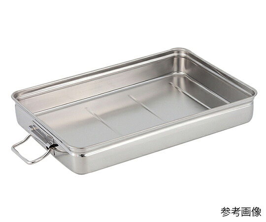 ★ポイント最大16倍★【全国配送可】-スギコ 18-8 手付番重(丸棒取手) 大 深型11cm スギコ産業 型番 SH-5537-11H  JAN 4580128946207 aso 63-5533-52  ●お取寄品 納期約 6営業日-【医療・研究機器】