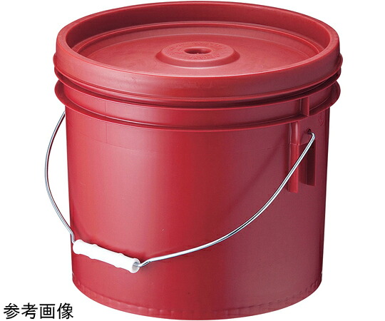 ★ポイント最大16倍★【全国配送可】-丸型（密閉容器）12L　レッド トスロン 型番 ATS0150 　JAN 4905001386336 aso 64-9290-43 ●在庫品 納期約 7営業日-【医療・研究機器】