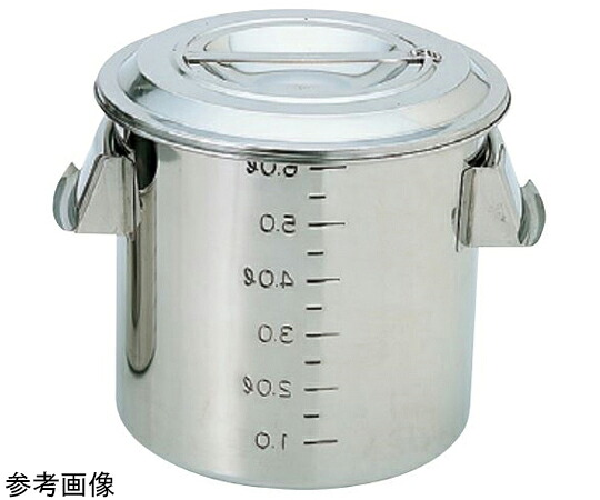 ★ポイント最大16倍★【全国配送可】-18-8 目盛付深型キッチンポット(手付) 26.0L スギコ産業 型番 SH-4633 　JAN 4562121555815 aso 67-2401-30 ●在庫品 納期約 5営業日-【医療・研究機器】