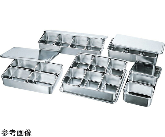 ★ポイント最大16倍★【全国配送可】-AG 18-8 中型調味料入バット 4ヶ入長 赤川器物製作所 型番 　JAN 4560127492332 aso 67-2405-71 ●在庫品 納期約 5営業日-【医療・研究機器】