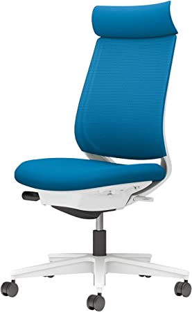 ★ポイント最大16倍★【送料無料】- チェア　ミトラ２　肘無　白脚　白本体　メ C04-W300MW-E1T4T41 ホワイトグレー／ターコイズ 66678199 コクヨ kokuyo -【コクヨ家具】｜【文具の月島堂】店 40,301円