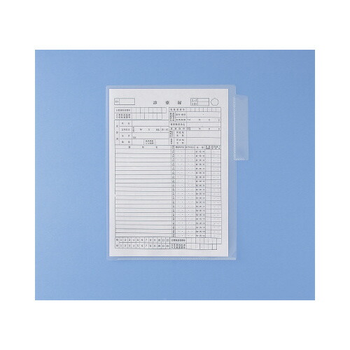★ポイント最大16倍★【取り寄せ品】-ato6120-8766 カルテフォルダーシングルポケット　縦　Ａ４　シングルポケット　２００枚入 61208766 リヒトラブ HK7608-ミ -【＠オフィス】｜【文具の月島堂】店