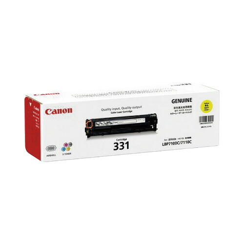 ★ポイント最大16倍★【在庫品は翌営業日発送】-ato6433-3809 キヤノントナーカートリッジ　ＣＲＧ－３３１ＹＥＬ　1ケ 64333809 キヤノン CRG-331YEL -【＠オフィス】