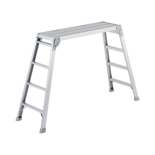 ★ポイント最大16倍★【取り寄せ品】-ato6616-8966 足場台　天板高さ９８０ｍｍ　シルバー 66168966 長谷川工業 DRX-1098C -【＠オフィス】｜【文具の月島堂】店