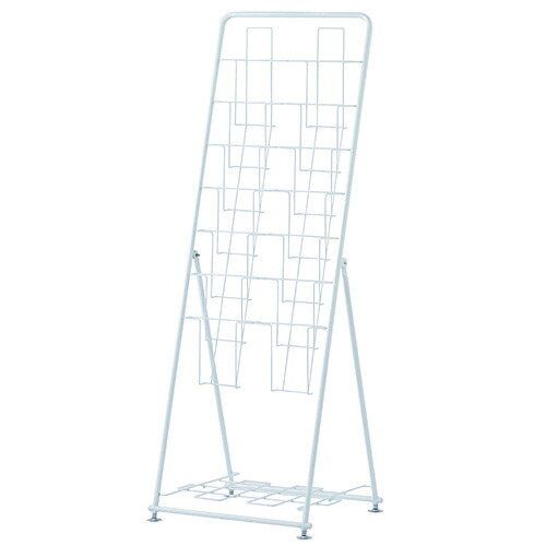 ★ポイント最大16倍★【在庫品は翌営業日発送】-ato6662-0457 パンフレットスタンド　ダブル　７段　ホワイト　1ケ 66620457 アール・エフ・ヤマカワ RFPFS-DBWH -【＠オフィス】