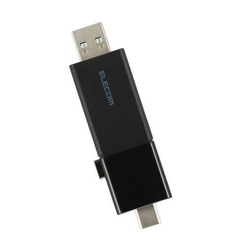 ★ポイント最大16倍★【在庫品は翌営業日発送】-ato2108-3198 スライド式ＵＳＢメモリ　６４ＧＢ　黒　1ケ 21083198 エレコム MF-WSAU3064GBK -【＠オフィス】