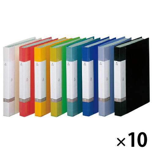 ★ポイント最大16倍★【教育施設様限定商品】-ed 151105 リクエスト クリヤーブックA4S 40ポケット（10冊）赤 ﾒｰｶｰ名 LIHIT LAB. G3202-3-【教育・福祉】