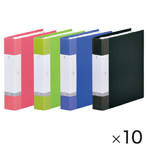 ★ポイント最大16倍★【教育施設様限定商品】-ed 169499 交換式クリヤーブックA4S（10冊） （4）背幅55mm （314 × 286mm）赤（4）背幅55mm （314 × 286 ﾒｰｶｰ名 LIHIT LAB. G3806-3*10-【教育・福祉】
