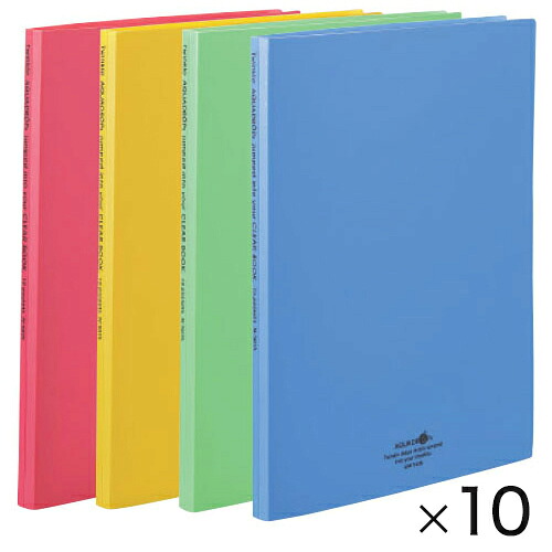 ★ポイント最大16倍★【教育施設様限定商品】-ed 169503 クリヤーブック＜ポケット交換タイプ＞A4 15ポケット（10冊）赤 ﾒｰｶｰ名 LIHIT LAB. N5015-3*10-【教育・福祉】 5,388円