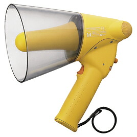 ★ポイント最大16倍★【教育施設様限定商品】-ed 800156 防滴型メガホン（小型） ホイッスル付 ﾒｰｶｰ名 TOA ER-1106W-【教育・福祉】