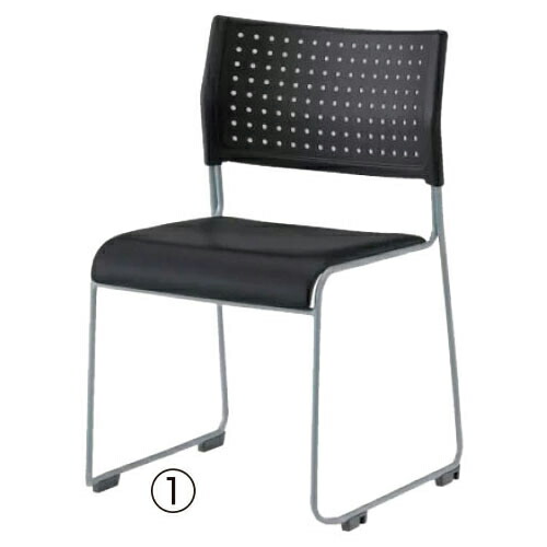 ★ポイント最大16倍★【教育施設様限定商品】-ed 806190 スタッキングチェアLTS（2）ホワイト／オレンジ ﾒｰｶｰ名 アイリスチトセ CY06-【教育・福祉】