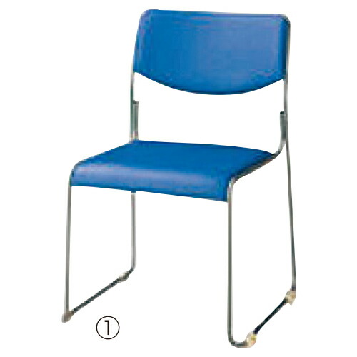 ★ポイント最大16倍★【教育施設様限定商品】-ed 820015 スタッキングチェア  No.820S（2）グレー ﾒｰｶｰ名 ライオン事務器 69405-【教育・福祉】