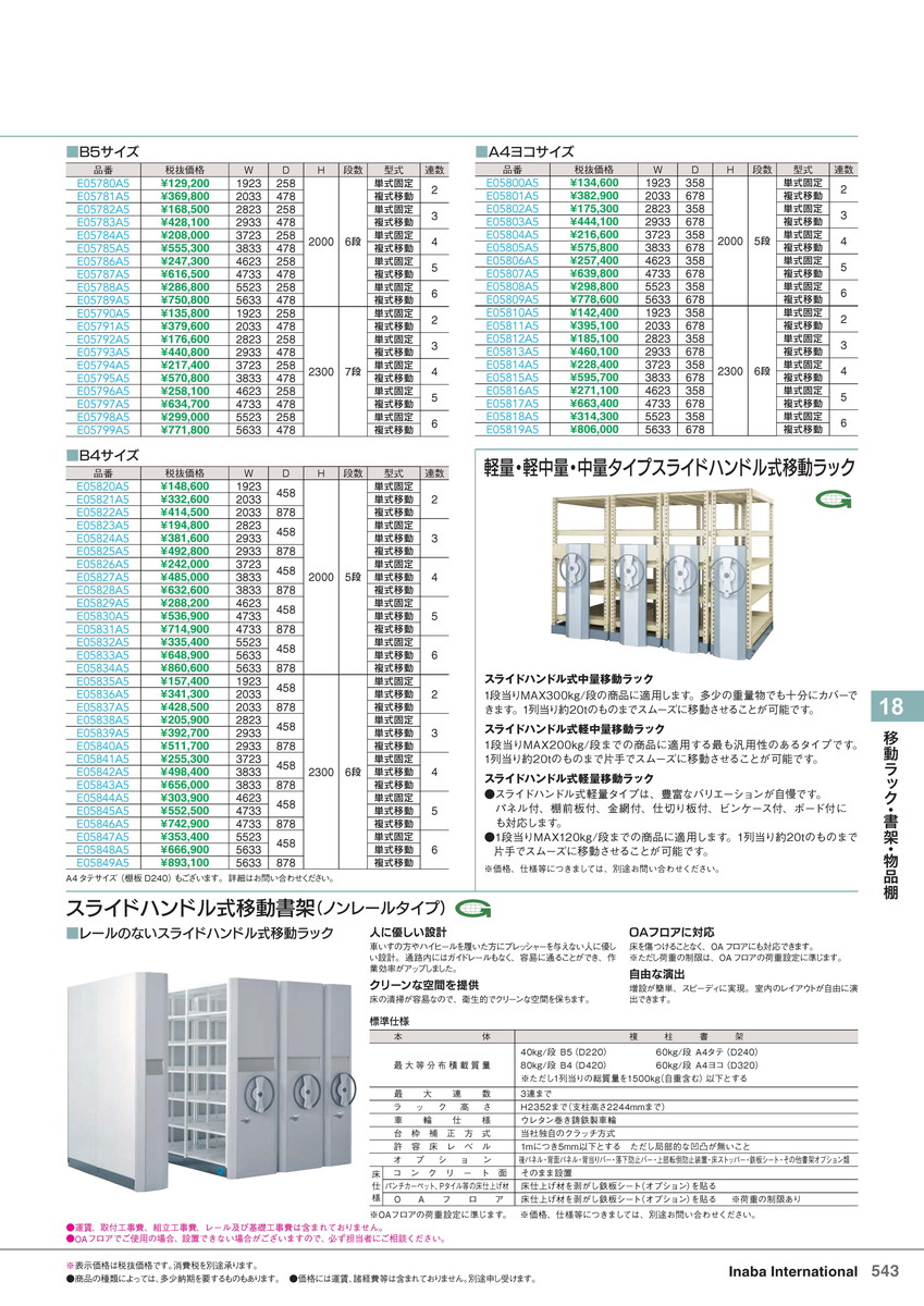 ★尖んがり最大限度16倍★【全国送りとどける可】-イナバ移し替える仕合わせ・書物棚・商いもの棚横すべり手持ち部分式書物棚/移し替える仕合わせ 単固2 B5/6段 商いもの吊りひも(E05780A5) 大きさW1923 D258 H2001稲葉製造所・inaba-【イナバ調度品】