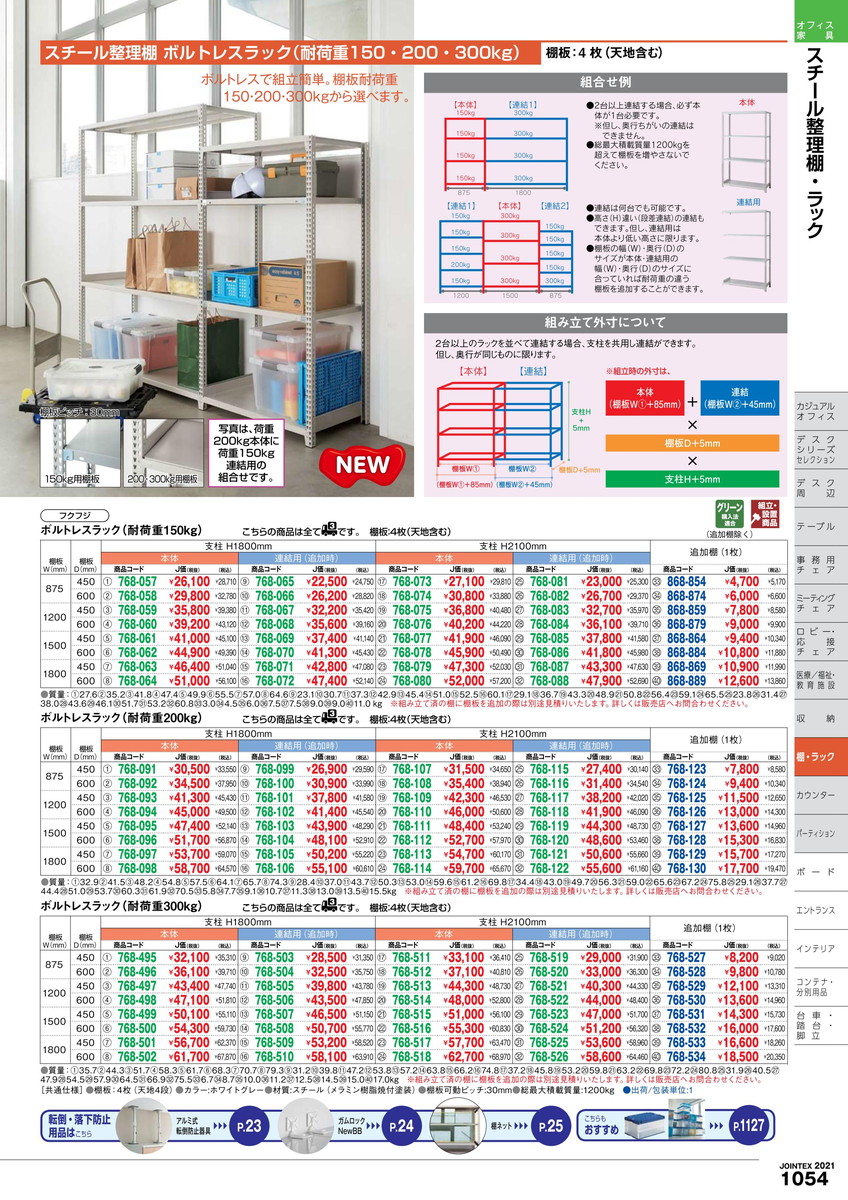 最大p１６倍 お気軽にお見積もりご依頼下さい ポイント最大15倍 全国配送可 ボルトレスラック 追加棚 Fbhjw Tt1260 フクフジ 品番 Fbhjw Tt1260 Jtx ｼﾞｮｲﾝﾃｯｸｽ Jointex