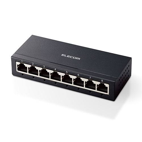 ★ポイント最大16倍★【全国配送可】-スイッチングハブ EHC-G08MA-B　エレコム 品番 EHC-G08MA-B jtx 147512-【ｼﾞｮｲﾝﾃｯｸｽ・JOINTEX】JAN 4549550254328 メーカー在庫品