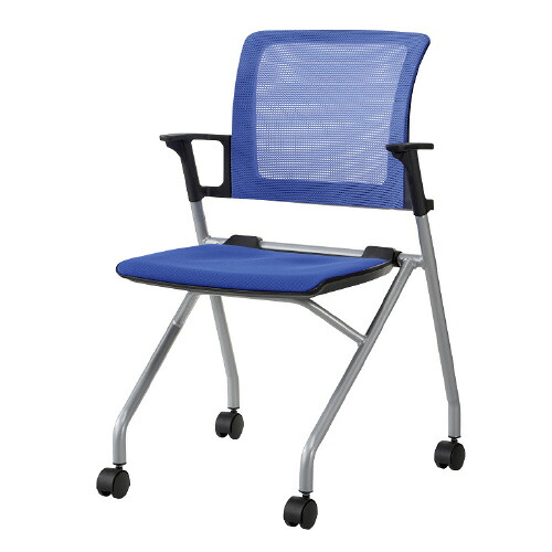 ★ポイント最大16倍★【送料無料】-会議イス JMC-2 BL ブルー 肘付　ＴＯＫＩＯ 品番 JMC-2 BL jtx 148328-【ｼﾞｮｲﾝﾃｯｸｽ・JOINTEX】JAN 4942646074877