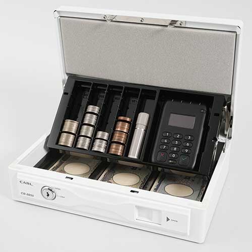 ★ポイント最大16倍★【全国配送可】-キャッシュボックス CB-8850-W ホワイト　カール 品番 CB-8850-W jtx 203002-【ｼﾞｮｲﾝﾃｯｸｽ・JOINTEX】JAN 4971760002596 メーカー在庫品