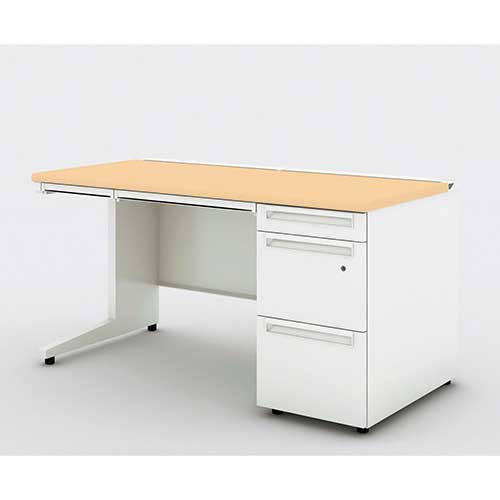 ★ポイント最大16倍★【送料無料】-US-1S 片袖机UR-147AL-3 WM/W4　プラス 品番 UR-147AL-3 WM/W4 pls 210868-【プラス家具】JAN｜【文具の月島堂】店
