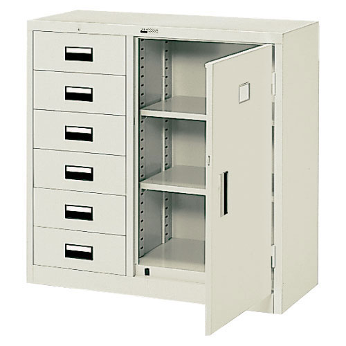★ポイント最大16倍★【送料無料】-MS コンビ書庫 CB-6N LGY プラス 品番 CB-6N LGY pls 21849-【プラス家具】JAN|【文具の月島堂】店