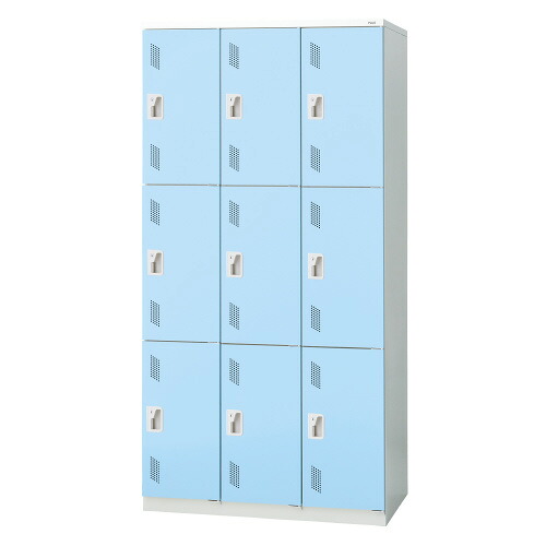 ★ポイント最大16倍★【送料無料】-LZ 更衣ロッカー LZ-9S LB　プラス 品番 LZ-9S LB pls 31352-【プラス家具】JAN｜【文具の月島堂】店
