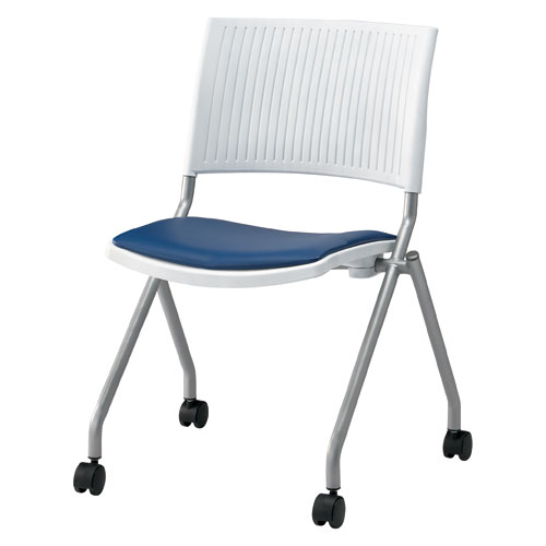 ★ポイント最大16倍★【送料無料】-会議イス FJC-K6L NV ネイビー 肘無 JTX 品番 FJC-K6L NV pls 380543-【プラス家具】JAN 4547345052951|【文具の月島堂】店