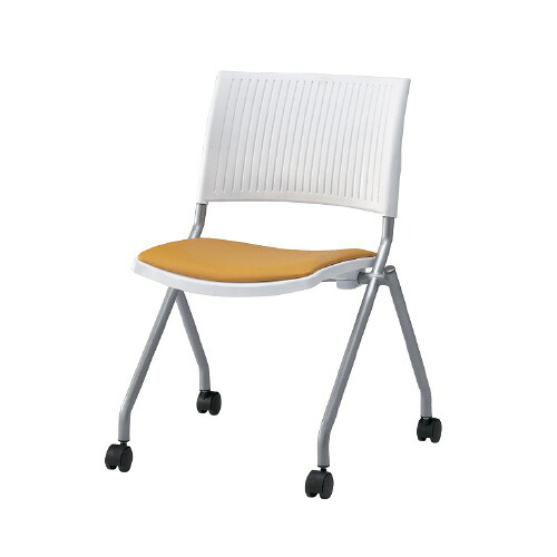 ★ポイント最大16倍★【送料無料】-会議イス FJC-K6L OR オレンジ 肘無 JTX 品番 FJC-K6L OR pls 380544-【プラス家具】JAN 4547345052968|【文具の月島堂】店