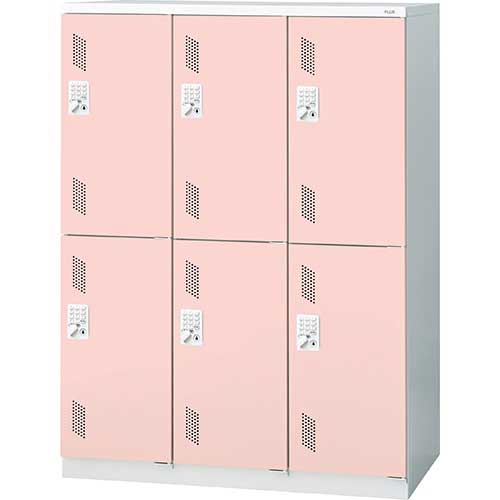 ★ポイント最大16倍★【送料無料】-LZ更衣ロッカーLZ-L6T PK プラス 品番 LZ-L6T PK pls 41887-【プラス家具】JAN|【文具の月島堂】店