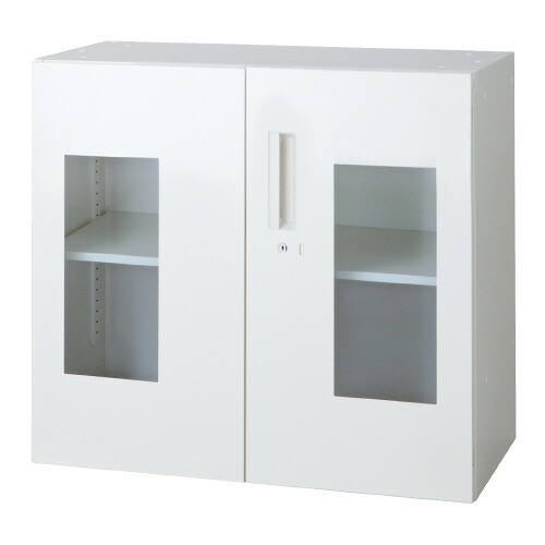 ★ポイント最大16倍★【送料無料】-L6 ガラス両開き保管庫 L6-G70AG-C W4　プラス 品番 L6-G70AG-C W4 pls 648262-【プラス家具】JAN｜【文具の月島堂】店 42,020円