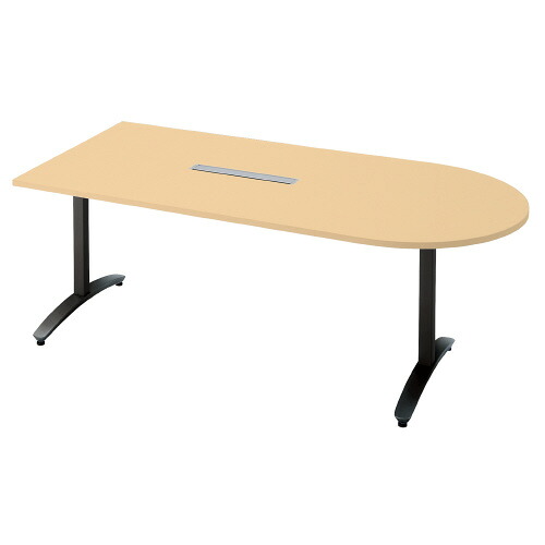 ★ポイント最大16倍★【送料無料】-ロンナ 会議テーブル NN-1809TAUH WM/BK　プラス 品番 NN-1809TAUH WM/BK pls 677400-【プラス家具】JAN｜【文具の月島堂】店