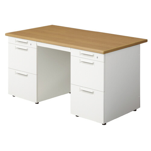 ★ポイント最大16倍★【送料無料】-リード 両袖机 LE-147A-33 T2/W4 プラス 品番 LE-147A-33 T2/W4 pls 678782-【プラス家具】JAN|【文具の月島堂】店