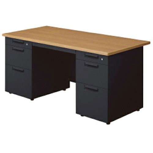 ★ポイント最大16倍★【送料無料】-リード 両袖机 LE-157D-33 T2/TBK　プラス 品番 LE-157D-33 T2/TBK jtx 681440-【ｼﾞｮｲﾝﾃｯｸｽ・JOINTEX】JAN