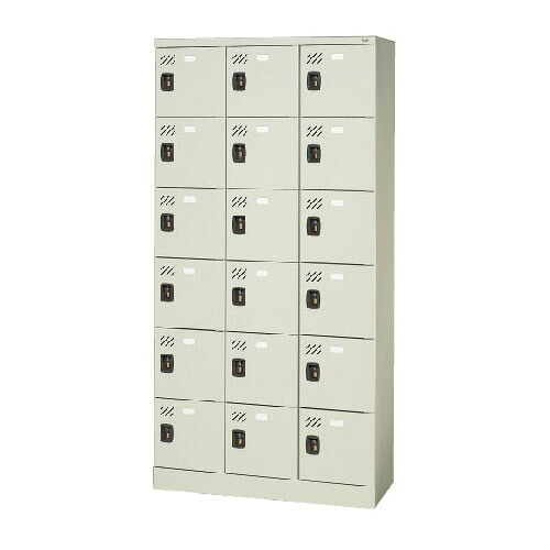 ★ポイント最大16倍★【送料無料】-多人数用ロッカー KL-H36N LGY プラス 品番 KL-H36N LGY pls 71077-【プラス家具】JAN|【文具の月島堂】店