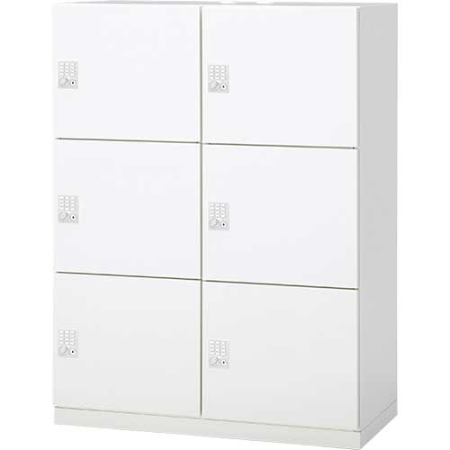 ★ポイント最大16倍★【送料無料】-IL 6人用ロッカー投函口無 IL-6FT W4 プラス 品番 IL-6FT W4 pls 72422-【プラス家具】JAN|【文具の月島堂】店