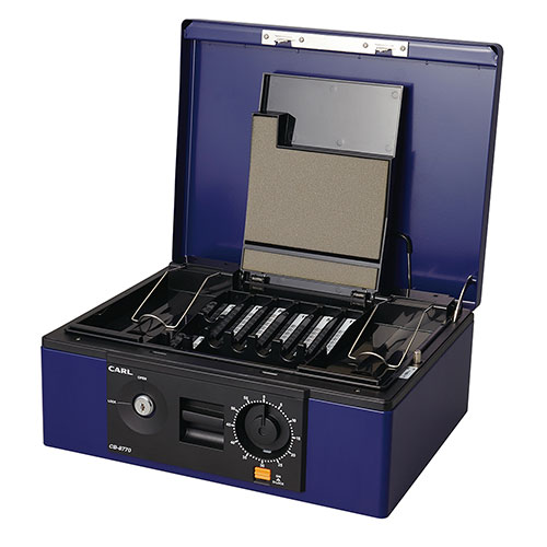 ★ポイント最大16倍★【送料無料】-キャッシュボックス CB-8770-B ブルー A4　カール　　 品番 CB-8770 jtx 749621-【JTX・JOINTEX】JAN 4971760001223 メーカー取り寄せ品｜【文具の月島堂】店