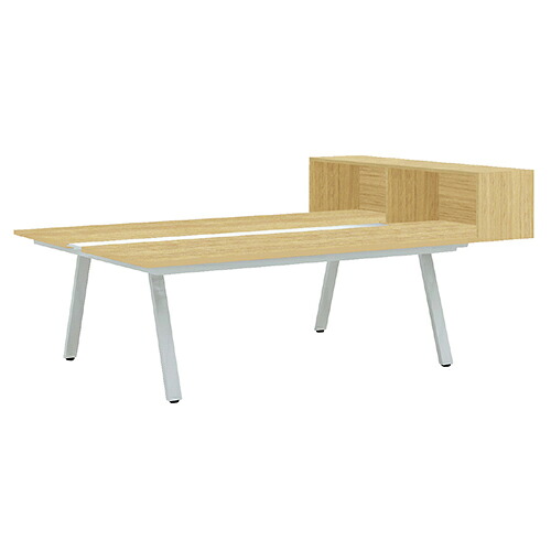 ★ポイント最大16倍★【送料無料】-Genela片側机上収納GE-N2014KS3 LW/W4 プラス 品番 GE-N2014KS3 LW/W4 pls 773878-【プラス家具】JAN|【文具の月島堂】店