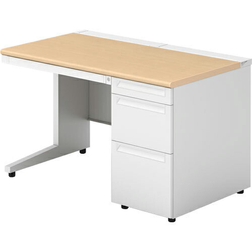 ★ポイント最大16倍★【送料無料】-US-1 片袖机US-127D-3 WM/W4　プラス 品番 US-127D-3 WM/W4 pls 775606-【プラス家具】JAN｜【文具の月島堂】店