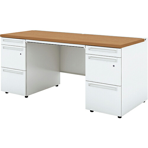 ★ポイント最大16倍★【送料無料】-US-1S 両袖机UR-167AL-33 T2/W4 プラス 品番 UR-167AL-33 T2/W4 pls 779613-【プラス家具】JAN|【文具の月島堂】店