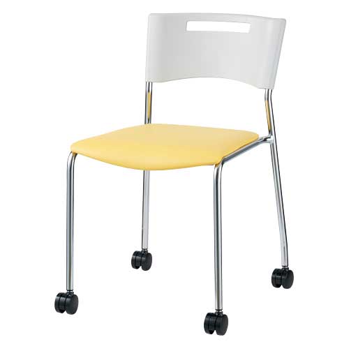 ★ポイント最大16倍★【送料無料】-会議イス MC-113N キャスター脚 イエロー　プラス 品番 MC-113N YL jtx 868784-【ｼﾞｮｲﾝﾃｯｸｽ・JOINTEX】JAN