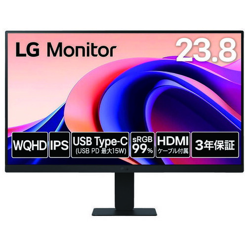 ★尖んがり最大限度16倍★【貨物輸送無料】-液晶管する 23.8型 24U631A-B ＬＧ 品番 24U631A-B pls 225228-【足し加える調度品】JAN 4989027029309