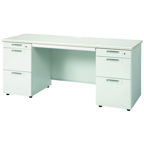 ★尖んがり最大限度16倍★【貨物輸送無料】-両袖机 RJ-N166D-33 WS/W4 白いこと つけ加える 品番 RJ-N166D-33 WS/W4 pls 228311-【つけ加える調度品】JAN