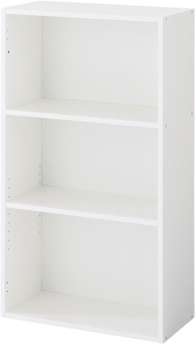 ★ポイント最大16倍★【組立・設置が無料】-(ＳＶＫ&minus;００１ＷＨ)シンプル木製収納Ｄ２９５　３段オープン　ＷＨ　バリュテック・インターナショナル株式会社kaf005302●個人様お届け可能！-【お買い得商品】｜【文具の月島堂】店