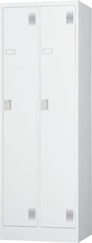 ★ポイント最大16倍★【送料・組立・設置が無料】-(ＴＬＫ－Ｓ２)スタンダードロッカー２人用ホワイトグレー　豊國工業株式会社kaf009839●個人様お届け可能！-【お買い得商品】