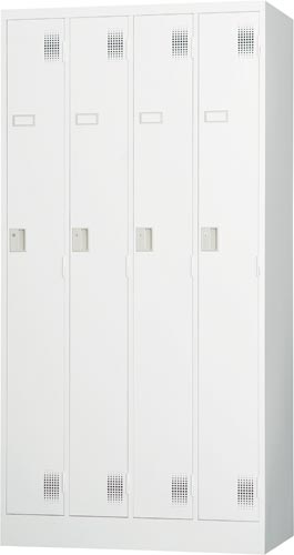 ★ポイント最大16倍★【送料・組立・設置が無料】-(ＴＬＫ－Ｓ４)スタンダードロッカー４人用ホワイトグレー　豊國工業株式会社kaf009836●個人様お届け可能！-【お買い得商品】